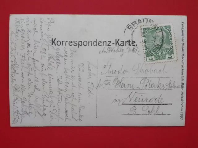 alte Foto AK BRAUNAU i.B. Ansicht Bürgerschule von 1907 ( F 17547 2