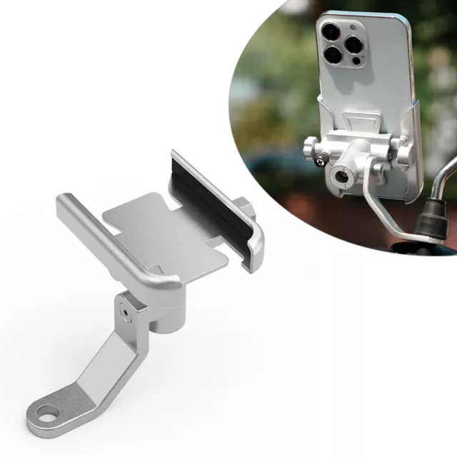 360° Aluminum Motorcycle Bike Handlebar Phone Mount Holder For iPhone Samsung