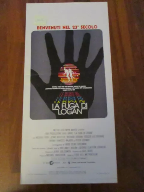 locandina originale LA FUGA DI LOGAN prima ed.1976 MICHAEL ANDERSON