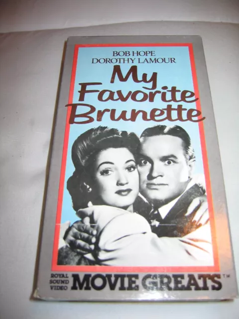 My Favorite Brunette (VHS 1947) Bob Hope, Dorothy Lamour, Peter Lorre, Mystery
