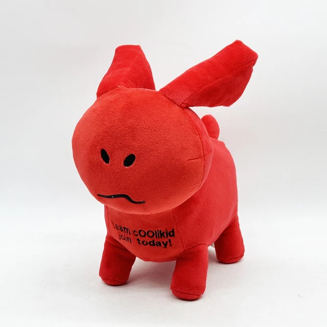 GUBBY PLUSH BLA White Red Rabbit Animal Toy With Pp Cotton Filling For ...