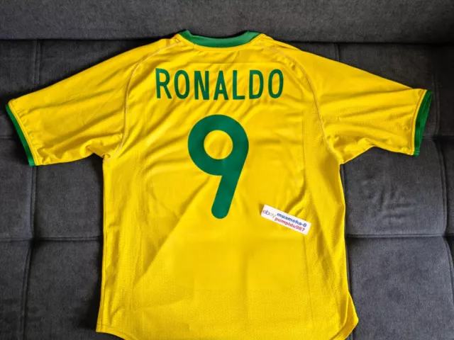 Ronaldo #9 Brazil Jersey Trikot XL Nike Football Shirt Home Kit Brasil Soccer