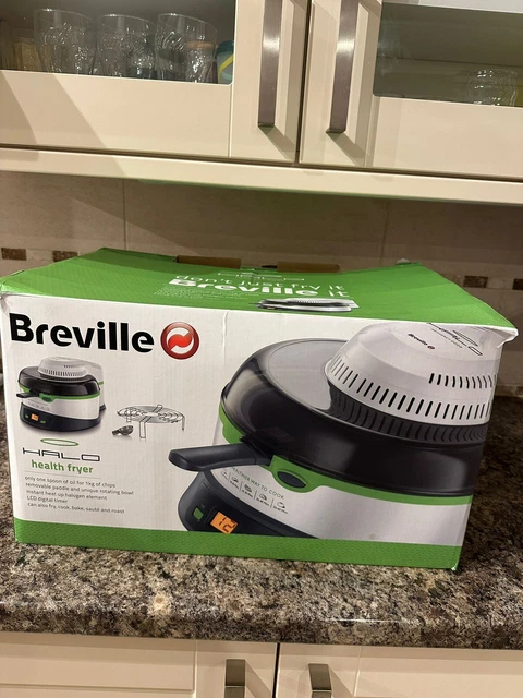 BREVILLE HALO HEALTH Air Fryer VDF065 UNUSED 3L White Green Fry Cook Bake Roast 88.00 PicClick UK