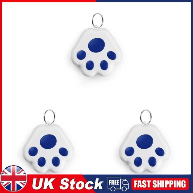 Bluetooth-compatible GPS Pet Tracer Anti Lost Keychain Dog Locator (Blue)