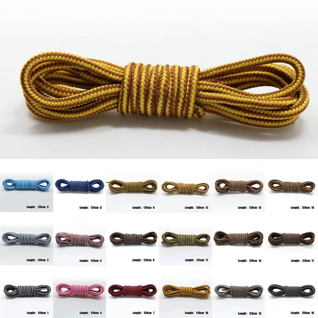 Lacets de chaussures en polyester botte ronde cordes de chaussures de sport lace