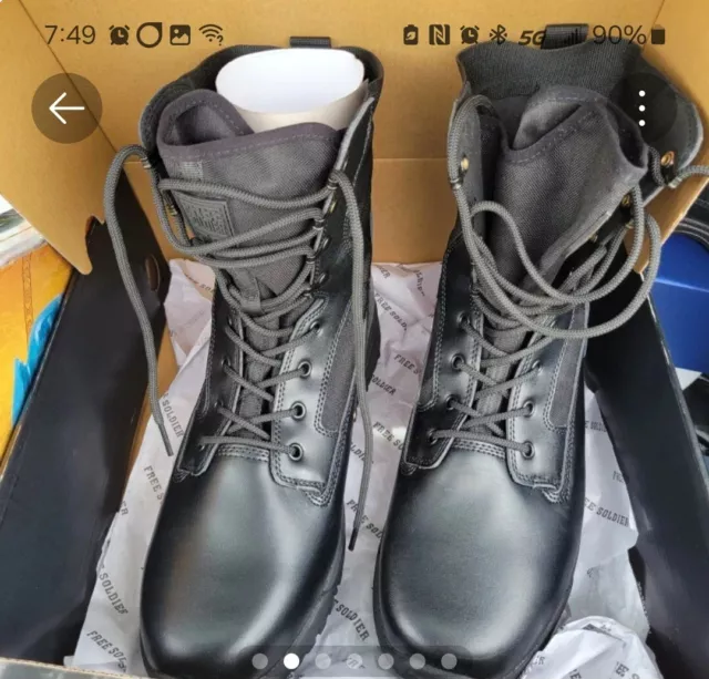 FREE SOLDIER Men's Waterproof Hiking Boots Lightweight Work Boots