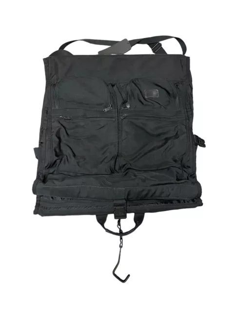 TUMI 'Alpha' Black Nylon Classic Bi Fold Garment Bag - Extra Large EUC~USA Made
