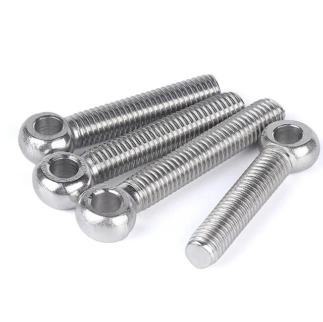 Viti A Occhiello In Acciaio Inox A2 304 – Misure M5 M6 M8 M10 M12, Confezione Assortita
