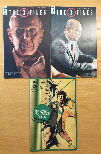The X-Files Comic Book Variant Lot: 11, 13 Photo / X-Files Origins #1 IDW 2017