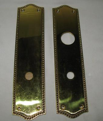 Vintage Cifial Front and Back Brass Door Plate Set