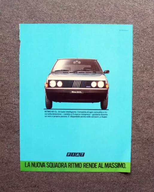 I895- Advertising Pubblicità - 1984 - FIAT RITMO 60 CL