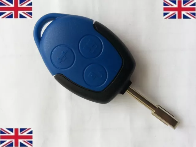 3 Button Remote Key Fob Shell Case for Ford Transit MK7 2006-2014 Uncut Blade UK