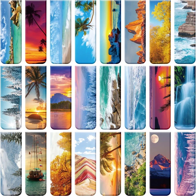 24 Pieces Magnetic Book Markers Adventure Magnetic Bookmarks Book Markers