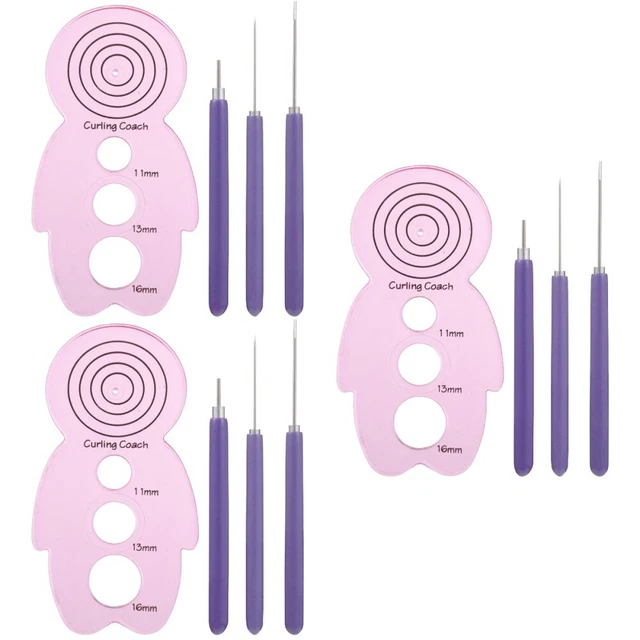 12 piezas HÁGALO USTED MISMO Papel-Quilling Kit Artesanal Curling Tool para tarjetas de papel artificial