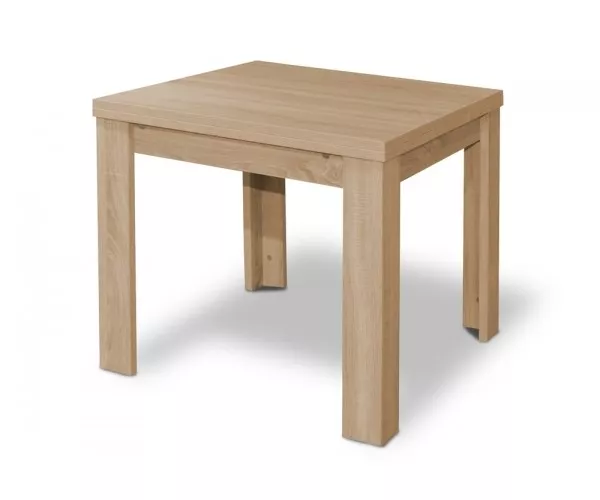 Tisch Esszimmertisch Esstisch 80 x 80 cm Eiche Sägerau ausziehbar auf 136 cm
