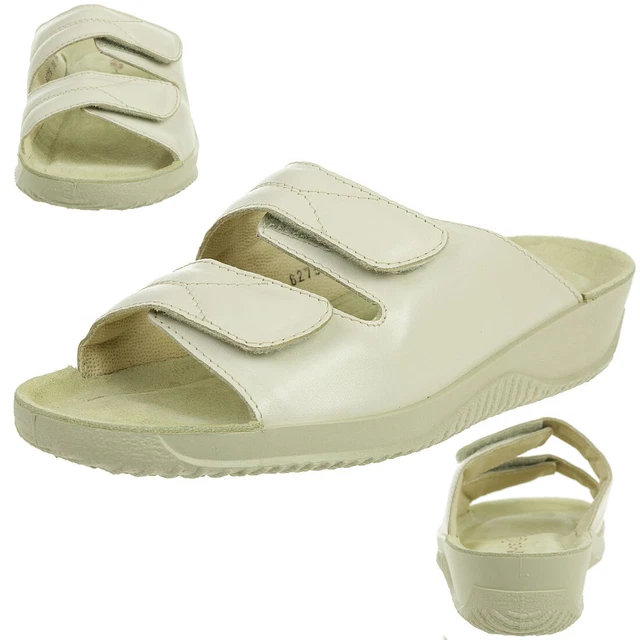Rohde Femmes Soltau-40 Mules Sandales Chaussons 1940 Ivoire