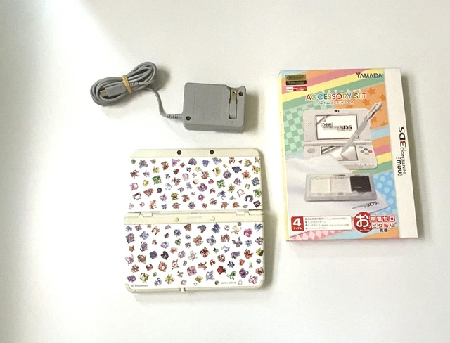 NEW NINTENDO 3DS White Console kisekae cover plates Pokemon