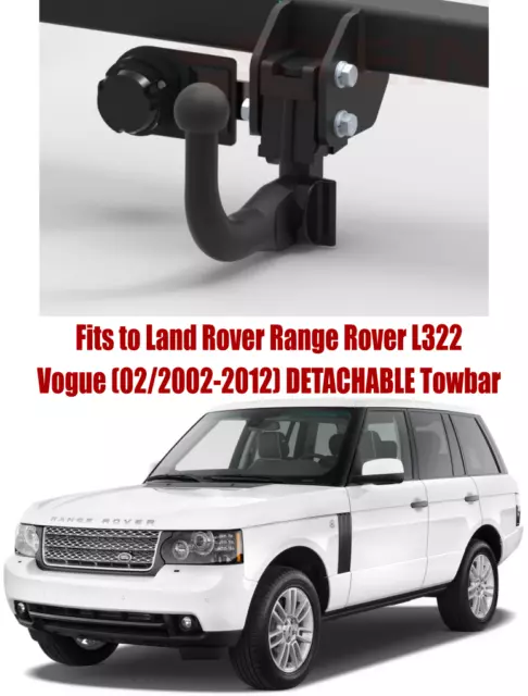 Amovible Remorquage Barre Pour Land Rover Range L322 2002-2012 & N°Electrique