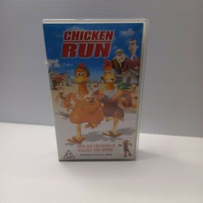 CHICKEN RUN VHS Video Tape Animated Classic Animated Movie EUR 14,30