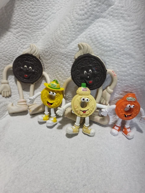 5_Vintage Life Savers &OREO COOKIES BENDABLES 1980's  ORANGE LEMON. PINEAPPLE