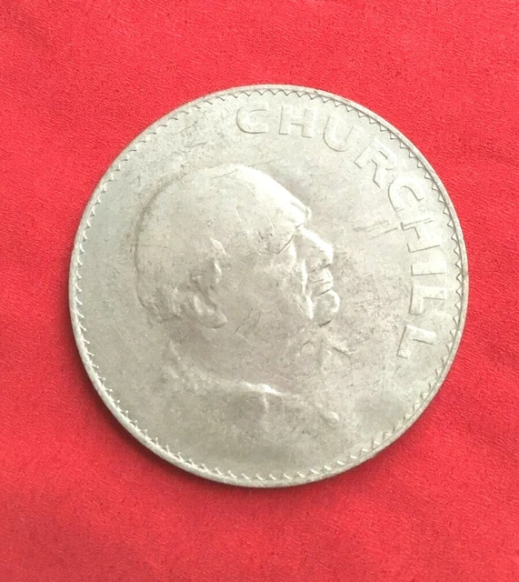 Winston Churchill Crown 1965 - Commemorative Coin Queen Elizabeth II VGC