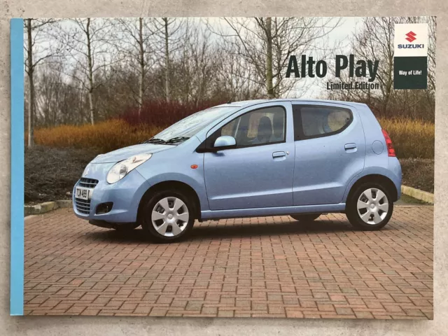 Suzuki Alto Play UK Market Car Sales Brochure - March 2012