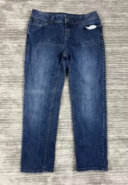 Simply Vera Wang Jeans Womens 8P Blue Denim Mid Rise Straight Cotton Blend