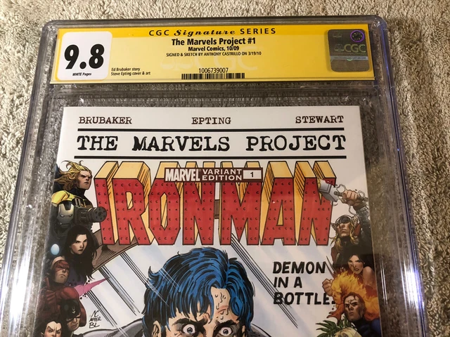 Invincible IRON MAN 1 CGC SS 9.8 Issue 128 Demon in a Bottle Original art Sketch 2