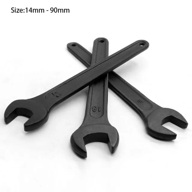 Black Open Ended Spanner Heavy Duty Wrench Impact - Single End 14mm-90mm Metric