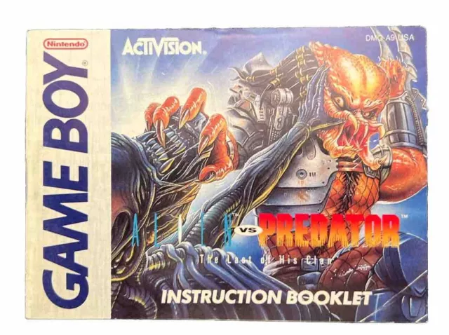 Alien vs Predator: The Last of His Clan - Nintendo Game Boy MANUAL ONLY