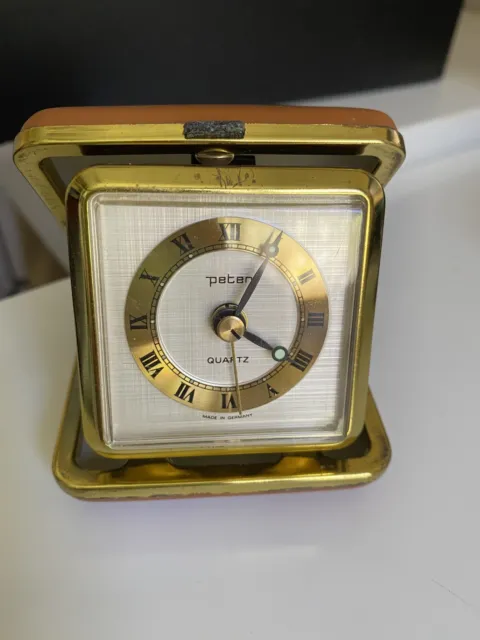 Vintage PETER Travel Alarm Clock Made In Germany