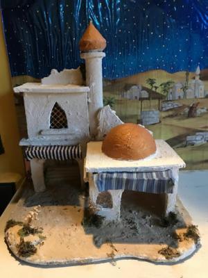 presepe arabo s gregorio  45X60 H54CM x pastori 10 cm shepherds crib aldo 70 