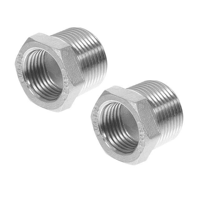 2pcs Rohr Gewinde 3/4 zu 1/2 Schlauch Adapter Schlauch Adapter Fitting