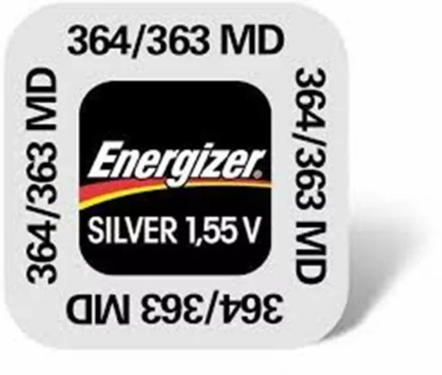 ENVOI AVEC SUIVI - 1 pile Energizer  364 / 363 / G1 / SR621SW 1,55 volt