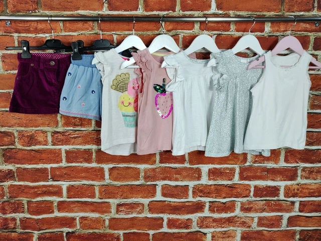GIRLS BUNDLE AGE 2-3 YEARS NEXT JOHN LEWIS etc TOP T-SHIRT SHORTS SKIRT SET 98CM