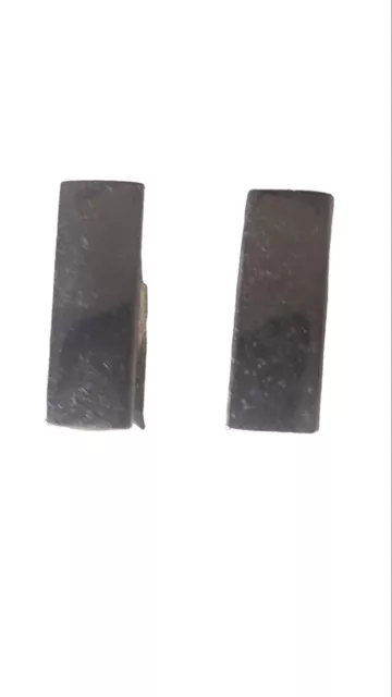 Vintage Silver Tone Square Shaped Hoop Earrings