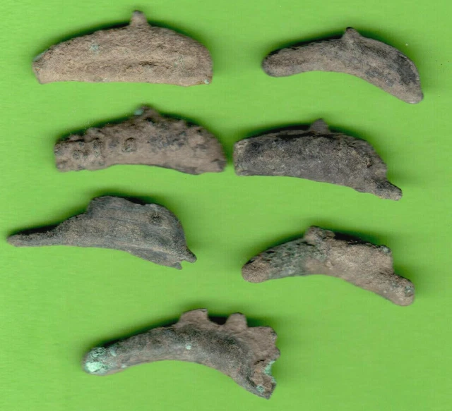 Olbia Fundido Bronce Delfín Ca 5Th BC Ucrania Griego Rusia Lote De 7 Delfín 223