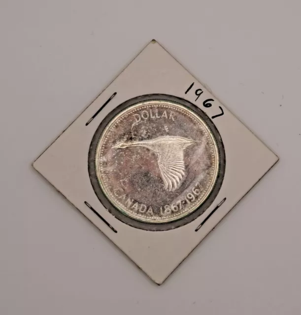 Royal Canadian Mint Silver Dollar $1 Coin Centennial 1967