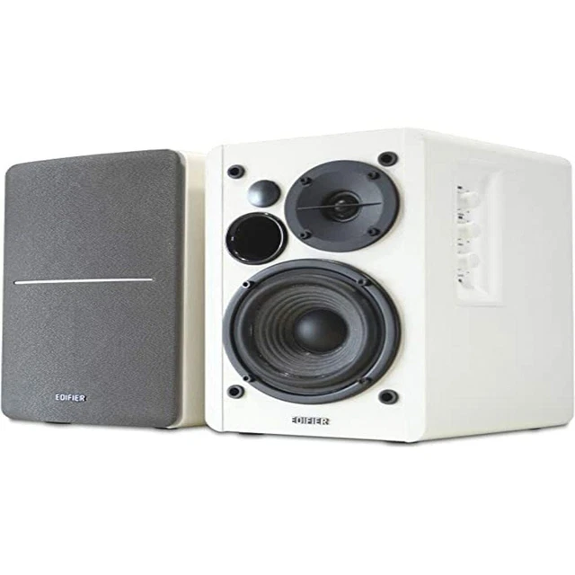 Edifier R1280T – Diffusori Da Scrivania Attivi 2.0 Da 21W, Suono Bilanciato, In Nero, Ideali Per PC, TV E Ascolto Musicale