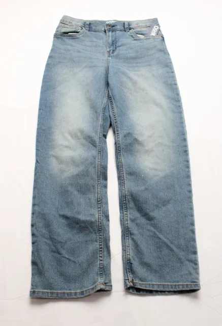 OshKosh B'Gosh Boy's Medium Wash Straight-Leg Jeans JL3 Blue Size 12 NWT