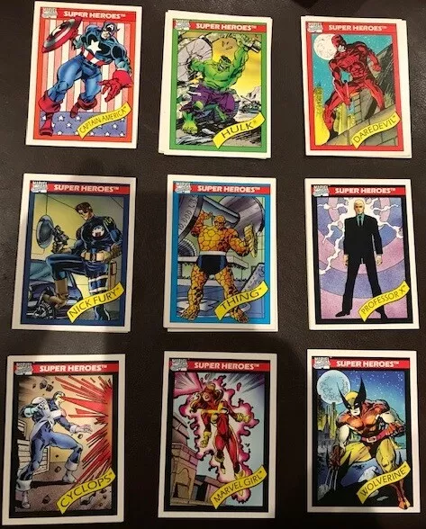 1990 Impel Marvel Universe Trading Card Set Series 1 I You Pick Finish Your Set