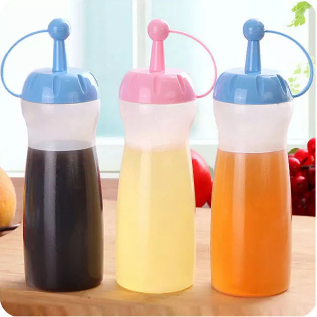 2 Pcs Reusable Squeeze Bottle Honigspender Honigdosierer Haushalt