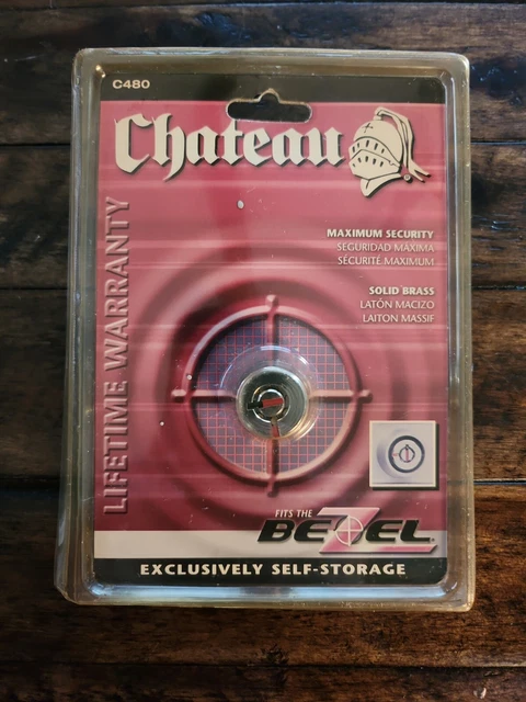 Chateau Bezel Cylinder Storage Lock C480 Maximum Securit Secure Keys Locker NIB