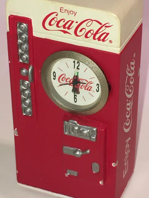 Vintage 2001 coca-cola vending machine anagram mini desk clock