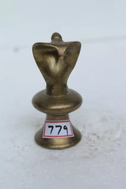 1900s Indian Antique Hand Crafted Brass God snake Idol Figurine richpatina NH779
