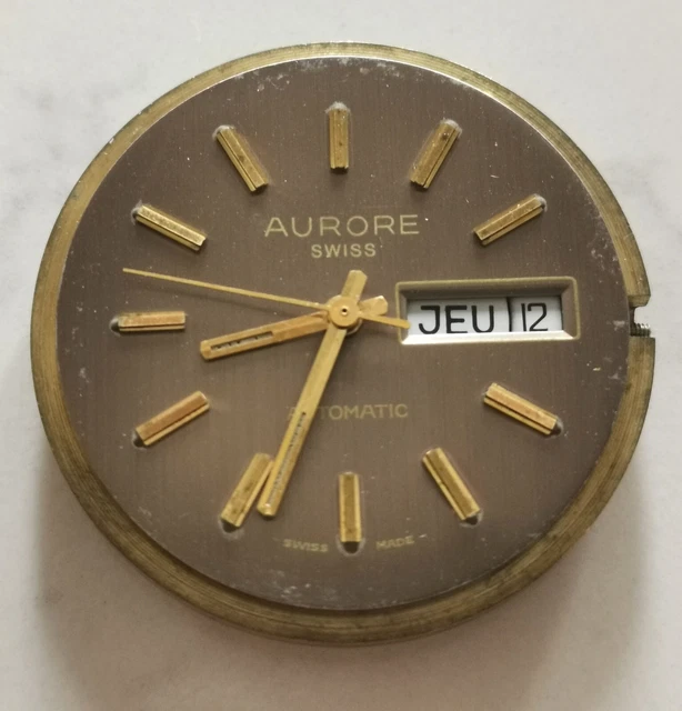 Montre Automatique Vintage Aurore - Swiss Made - Fabrication Suisse - Occasion - Style Rétro