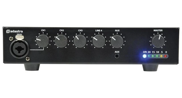 90W Mixeur Amplificateur 100V/8R Avec Rca / XLR / 6.3mm, 953.189UK UA90