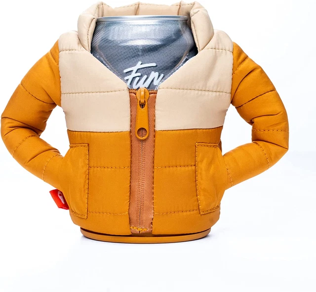 - the Puffy Beverage Jacket, Insulated Can Cooler, Honey Brown/Taco Tan
