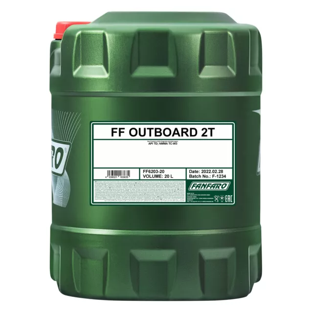 FANFARO Outboard 2T 2-Takt-Öl, API TD, NMMA TC-W3, 20 Liter