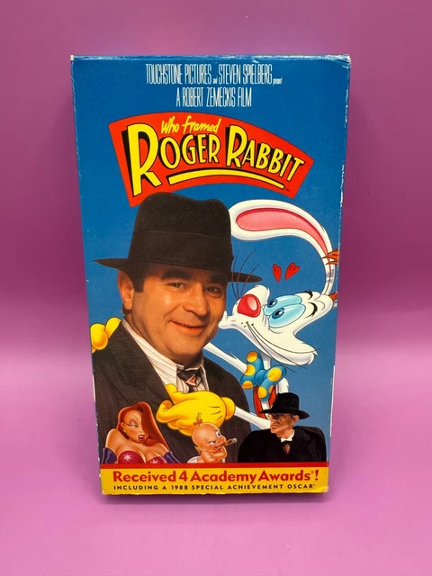 WHO FRAMED ROGER Rabbit? (VHS, 1988) Bob Hoskins SPIELBERG ZEMECKIS ...